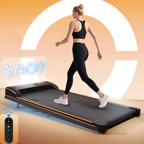 Foldable Under Desk Treadmill 2-in-1 Walking Jogging Home Office