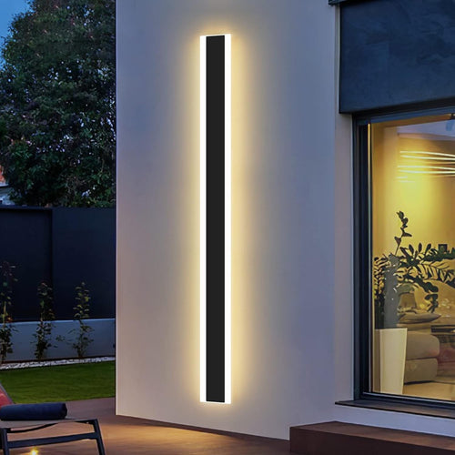 Modern Outdoor Wall Light 35W LED 3000K Warm White, IP65 Waterproof 100CM