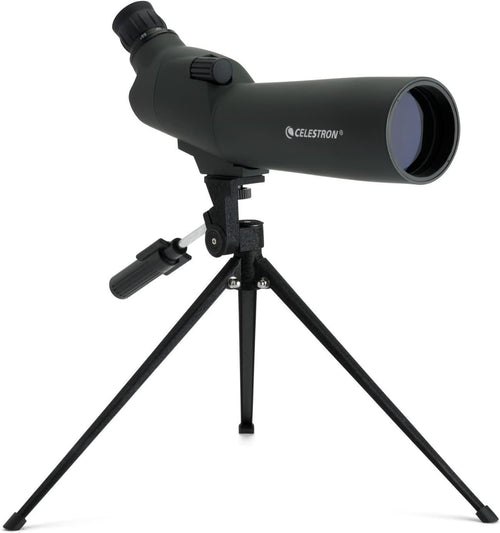 60mm UpClose Zoom Spotting Scope 20-60x Angled Waterproof Tripod Green