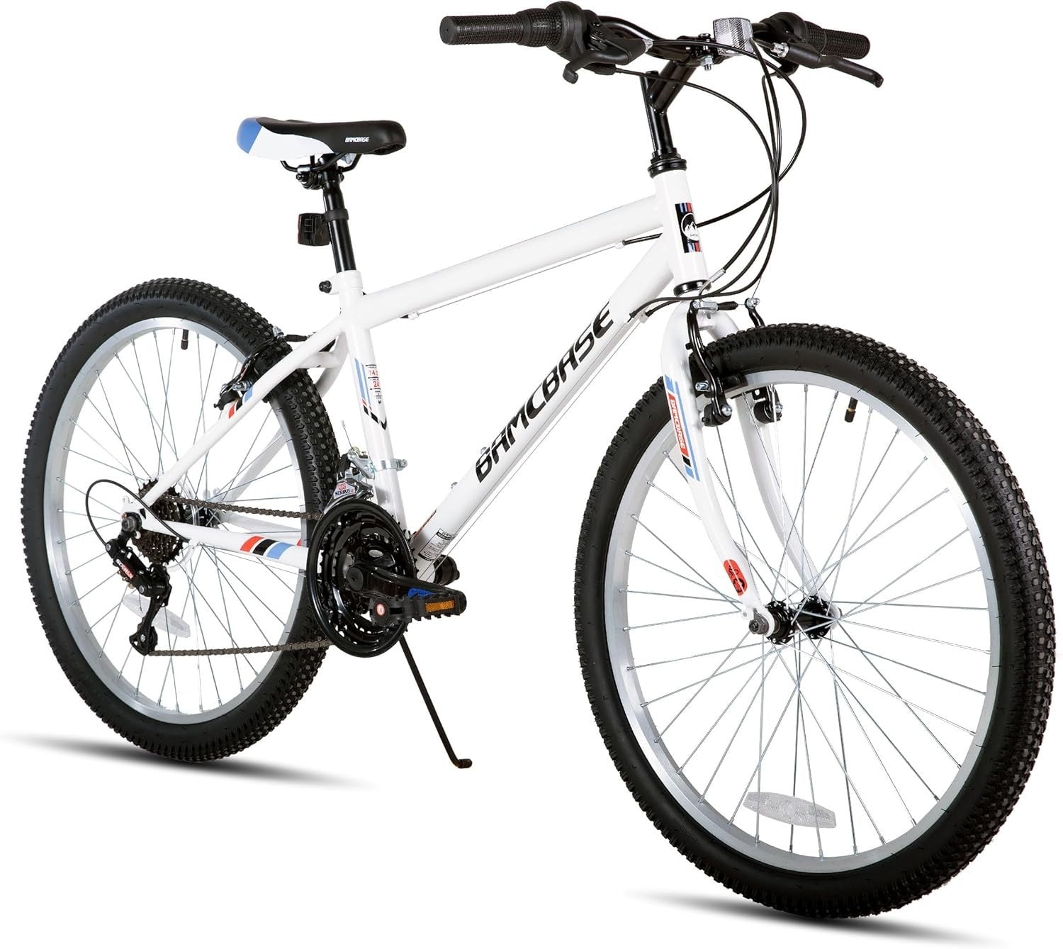 26” Mountain Bike 18 Speed V Brake Steel Frame Mens Womens Trail MTB