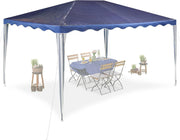 2.5x3x4M Dark Blue Garden Gazebo Party Tent Waterproof Steel Frame PE Roof