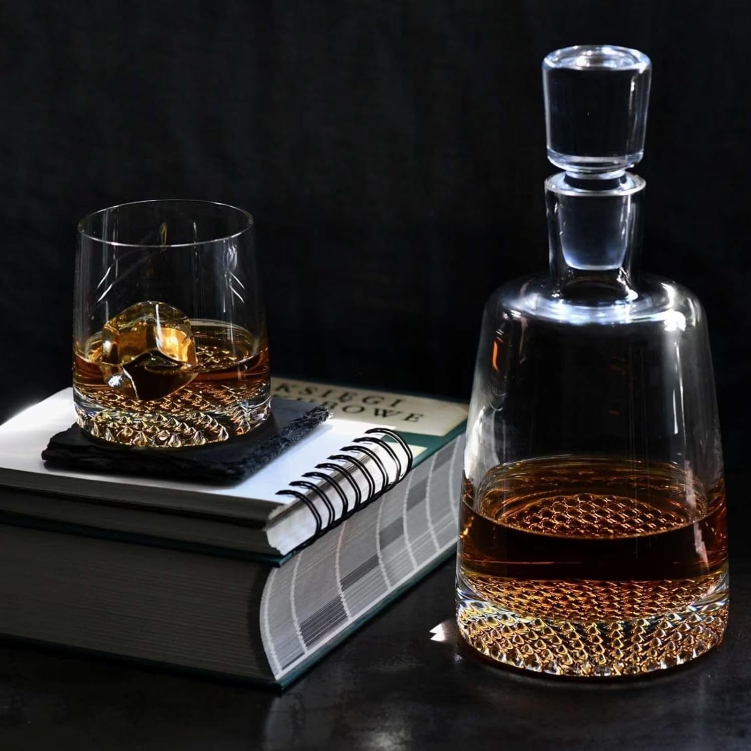 950ml Crystal Whisky Decanter Set with 6 Glasses | Premium Gift for Men