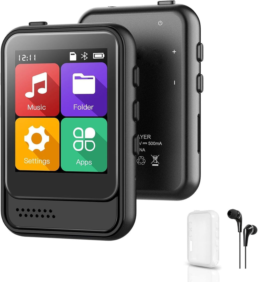 16GB MP3 Player Bluetooth Built-In Speaker FM Radio 128GB