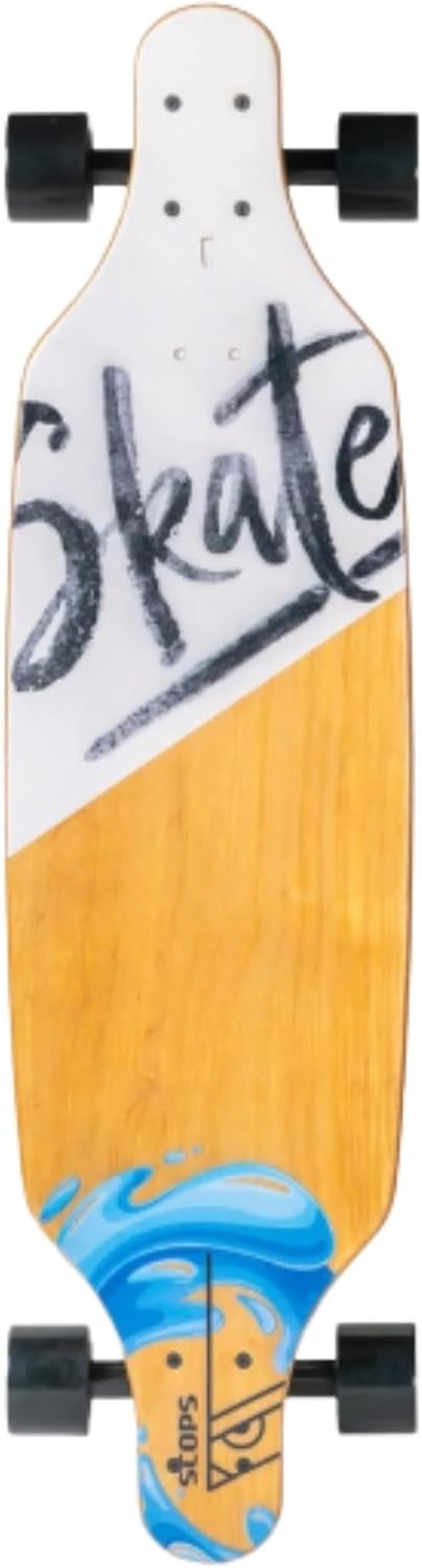 Longboard Skateboard 37" 8-Layer Deck Non-Slip Grip ABEC-9 78A Wheels