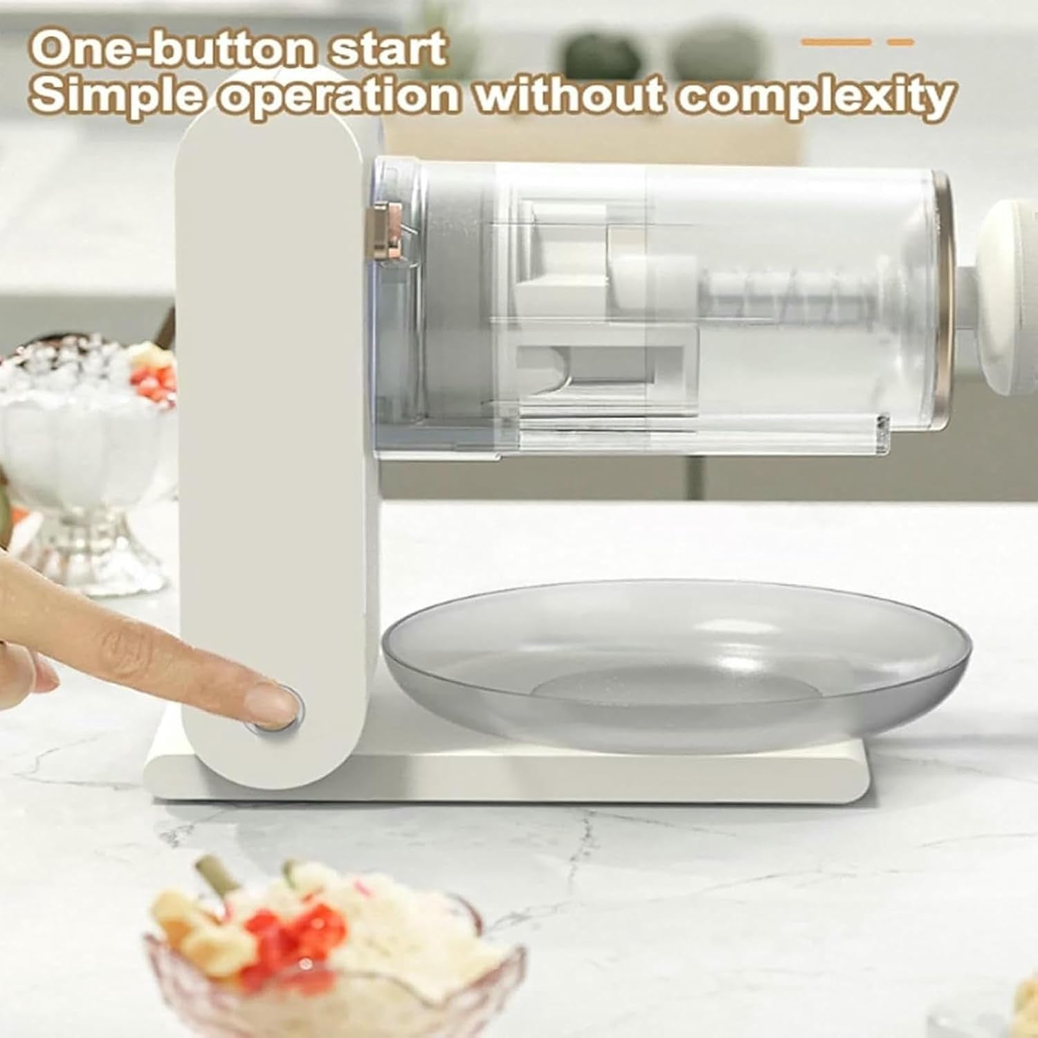 Electric Ice Shaver USB Rechargeable Shaved Ice Maker Smoothies Slush
