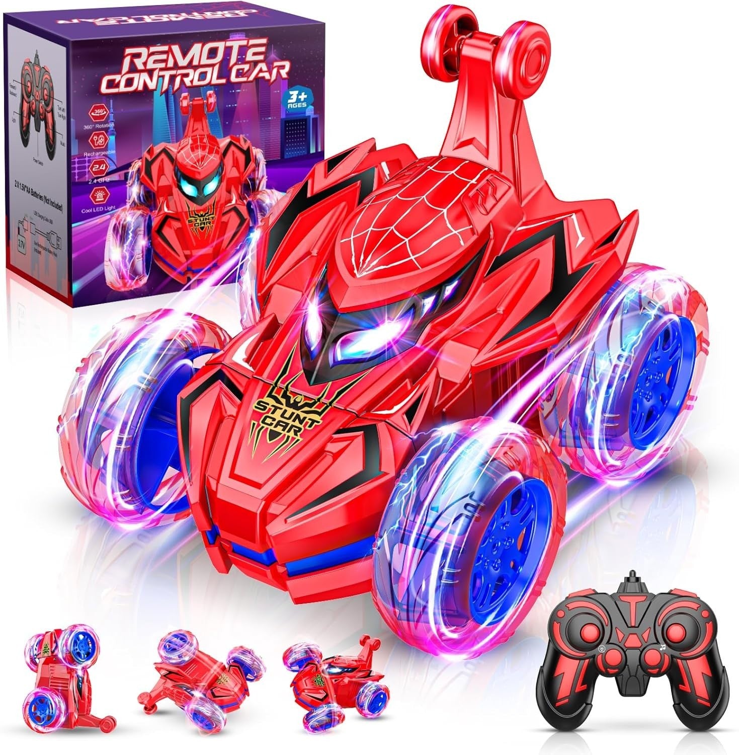 360° Flip RC Stunt Car for Kids | Off-Road Remote Control Toy 3–9 Years Boys