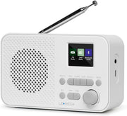 Portable DAB+ Bluetooth Radio FM USB Rechargeable Alarm Clock