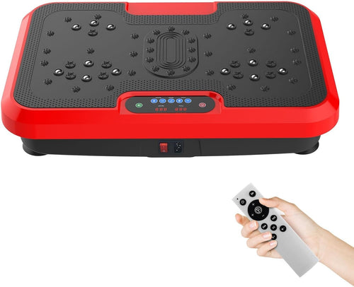 Red Vibration Plate Exercise Machine Full Body Weight Loss 99 Speeds