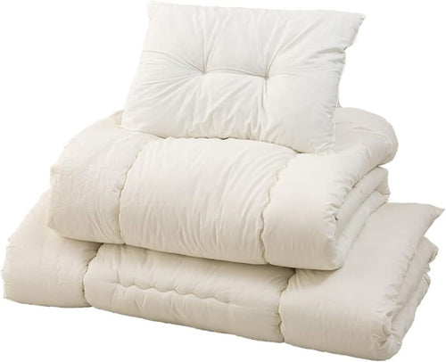 Foldable Japanese Futon Mattress Set Single Tatami Guest Bed Compact