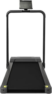 Foldable Walking Jogging Treadmill 12km/h Quiet 2-in-1 Handrail Home Office Gym
