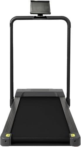 Foldable Walking Jogging Treadmill 12km/h Quiet 2-in-1 Handrail Home Office Gym