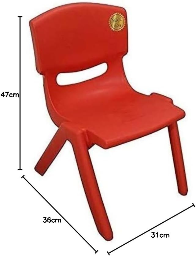2 Kids Plastic Stackable Chairs Strong Indoor Outdoor Nursery Garden