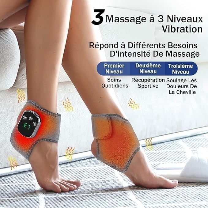 Pro Triple Therapy Foot Massager with Heat, Kneading and Compression