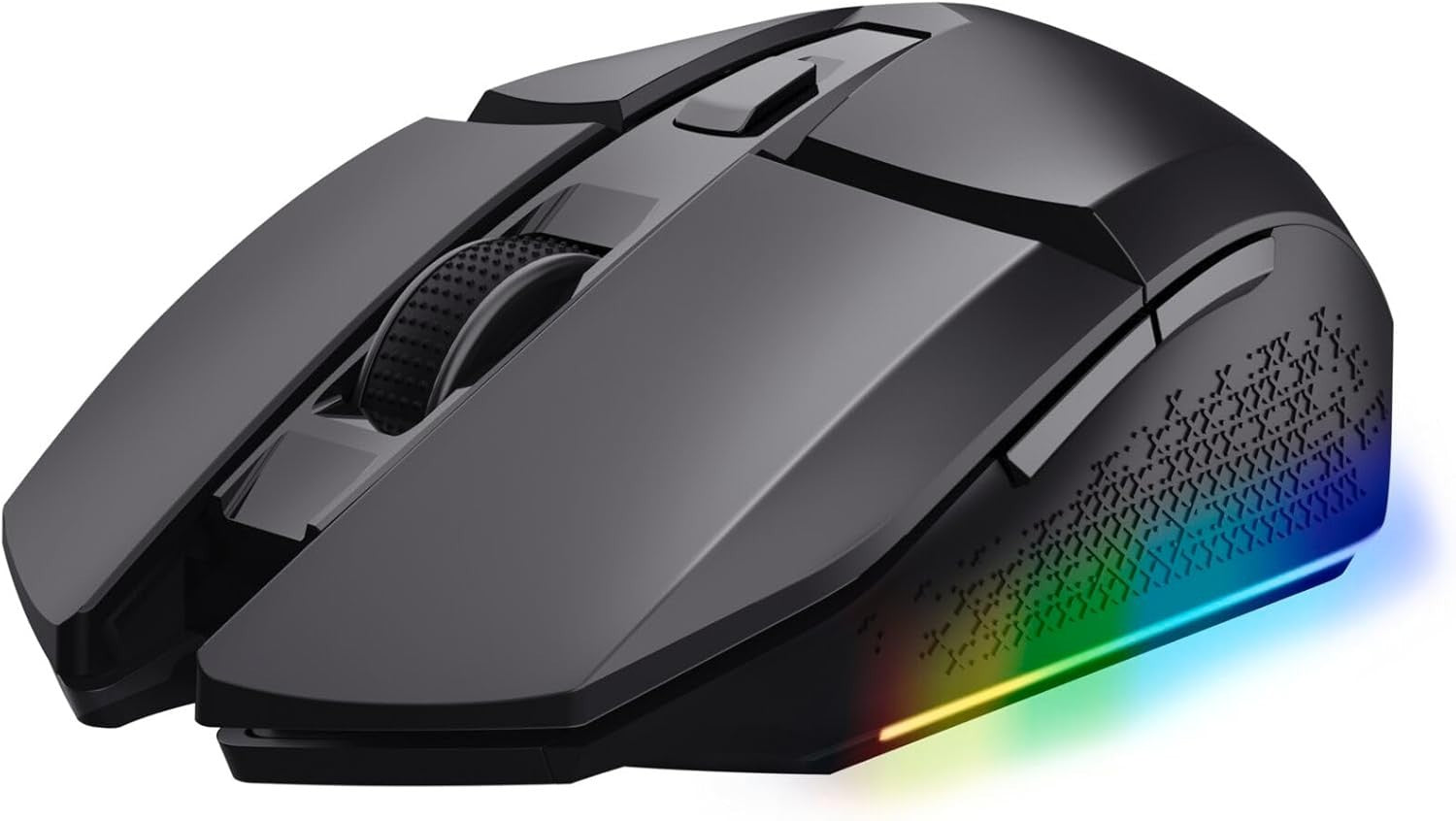 Rechargeable RGB Gaming Mouse Wireless 4800 DPI 6 Button Black