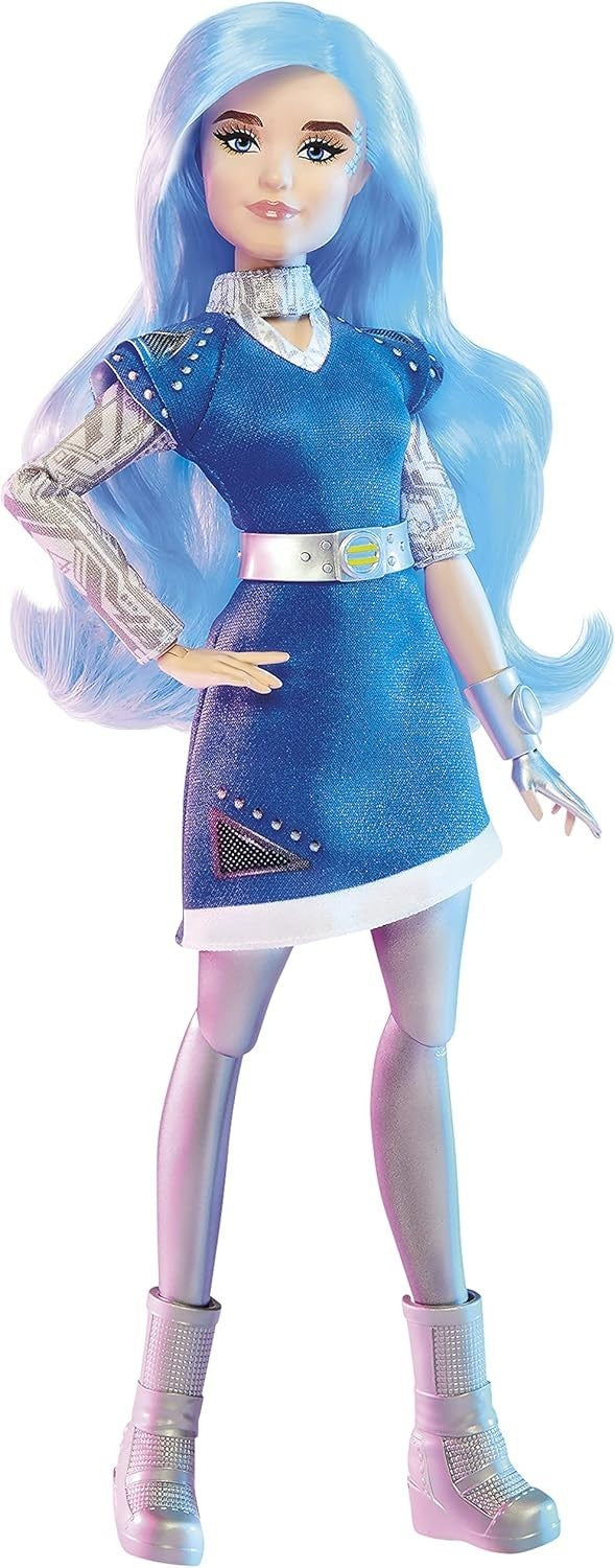 12 Inch Fashion Doll Blue Hair Movie Outfit Articulated Accessories