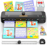 A3 Laminator Hot Cold 90s Warm Up Anti Jam Scale Guide + Cutter Sheets