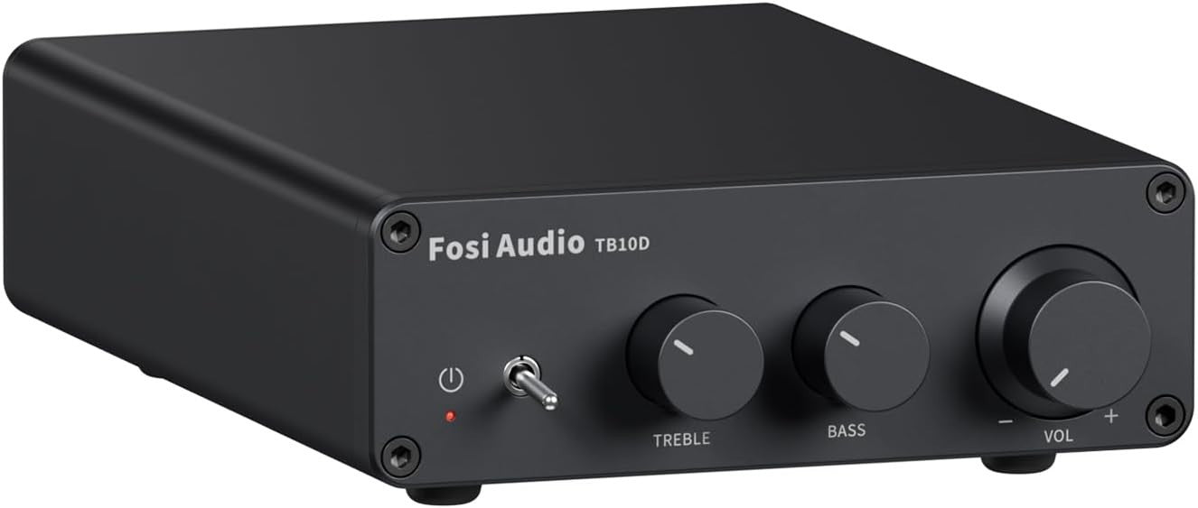 Mini HiFi Stereo Amplifier 2-Channel 600W Class D Passive Speaker Amp