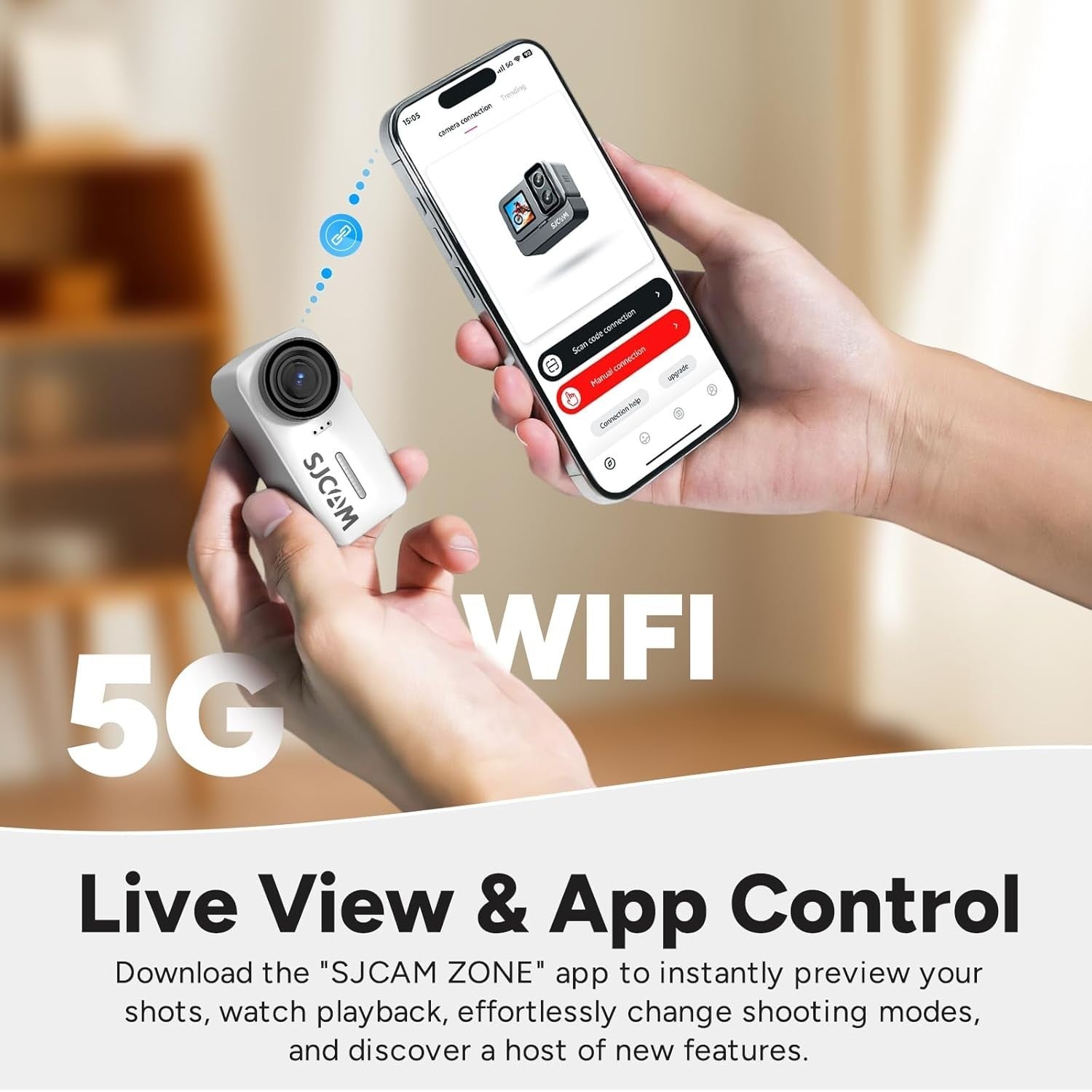 4K Mini Body Camera 170° Waterproof POV Action Cam 64GB White