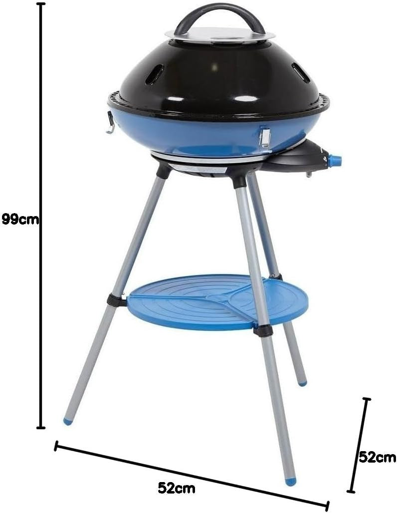 Portable Gas Party Grill 600 Outdoor Camping BBQ Stove Cooker Multi-Use Blue