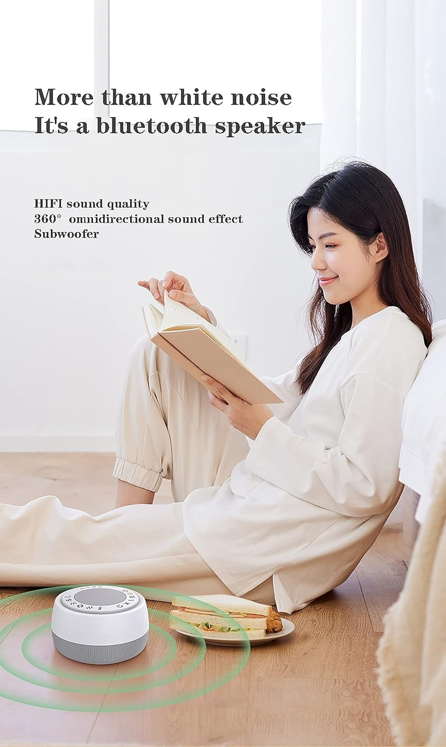 White Noise Sound Machine with 20 Soothing Sounds, Timer & Portable