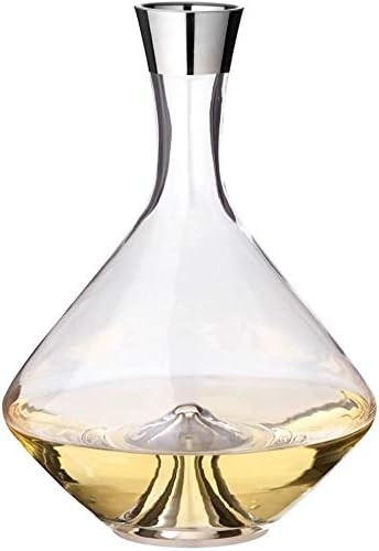 Luxury Crystal Carafe 2.1L Platinum Rim Glass Water Wine Decanter