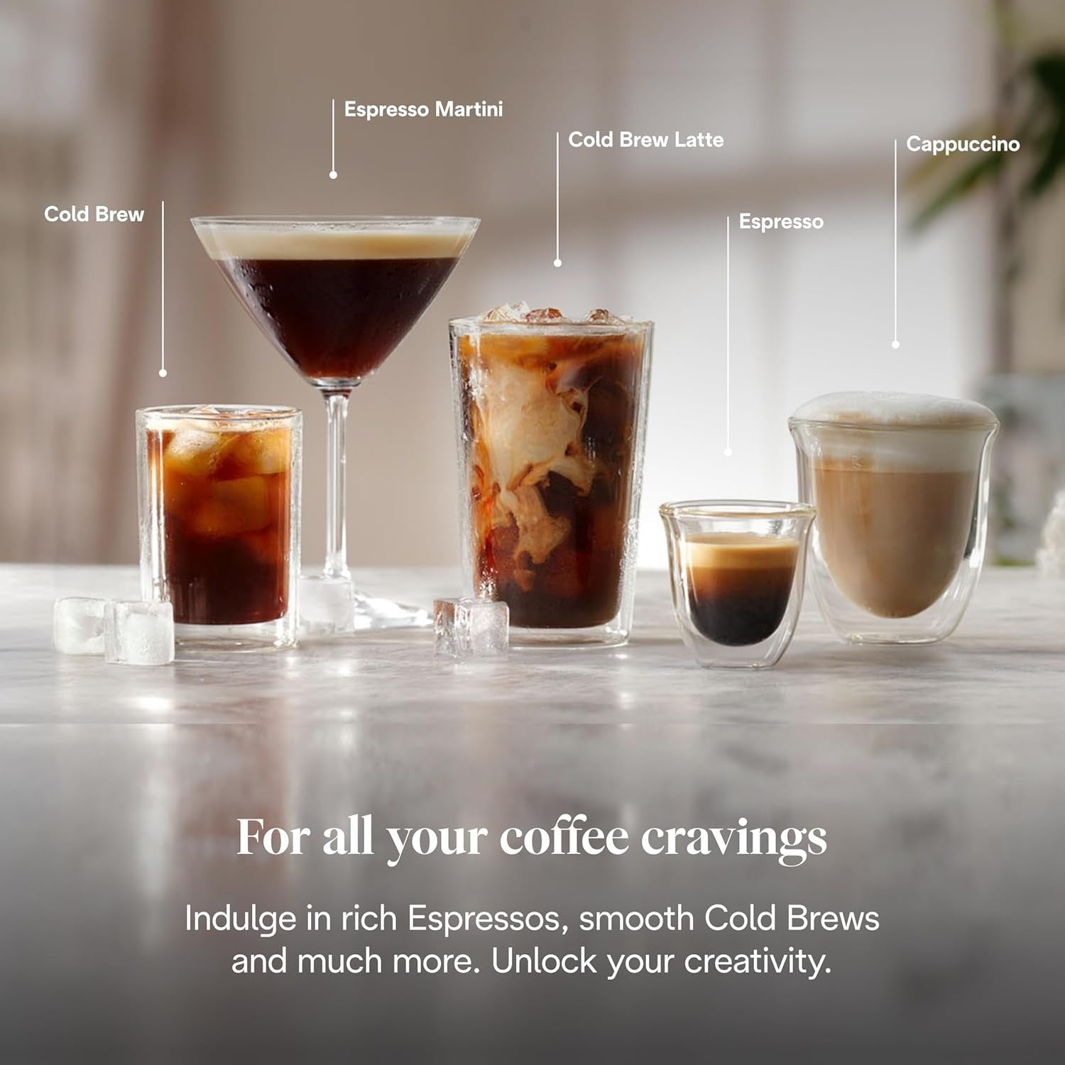 Dual Espresso & Cold Brew Coffee Maker | 15 Bar Pressure | MyLatteArt Steam Wand