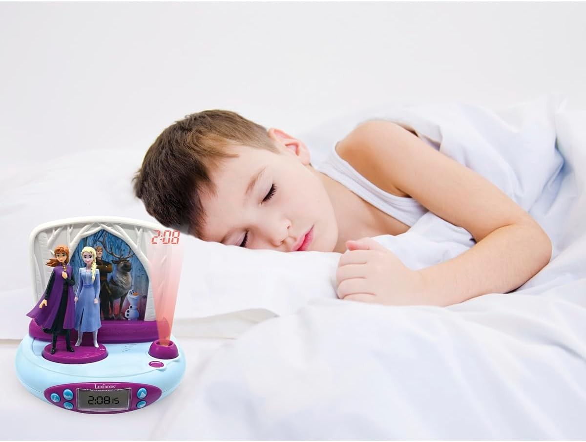 Kids Projector Alarm Clock Night Light Ceiling Display Sound Effects