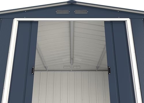 Extra Large Metal Garden Storage Shed 10x10ft Waterproof Outdoor Tool Shed