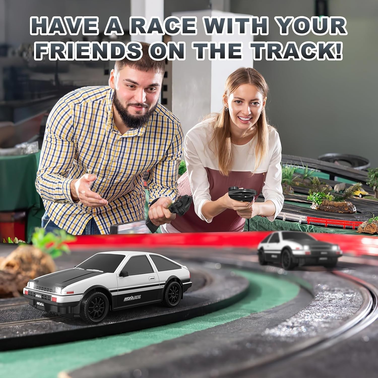 1:24 RC Drift Car 4WD 25KM/H Fast Remote Control Racing Car Toy Gift for Kids