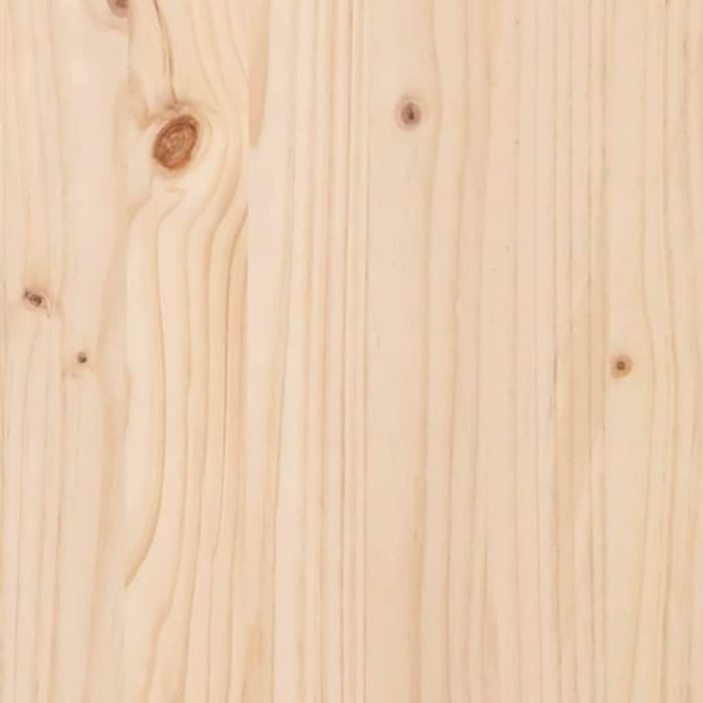 Natural Solid Pine Radiator Cover 79cm Wooden Slat Cabinet with Shelf