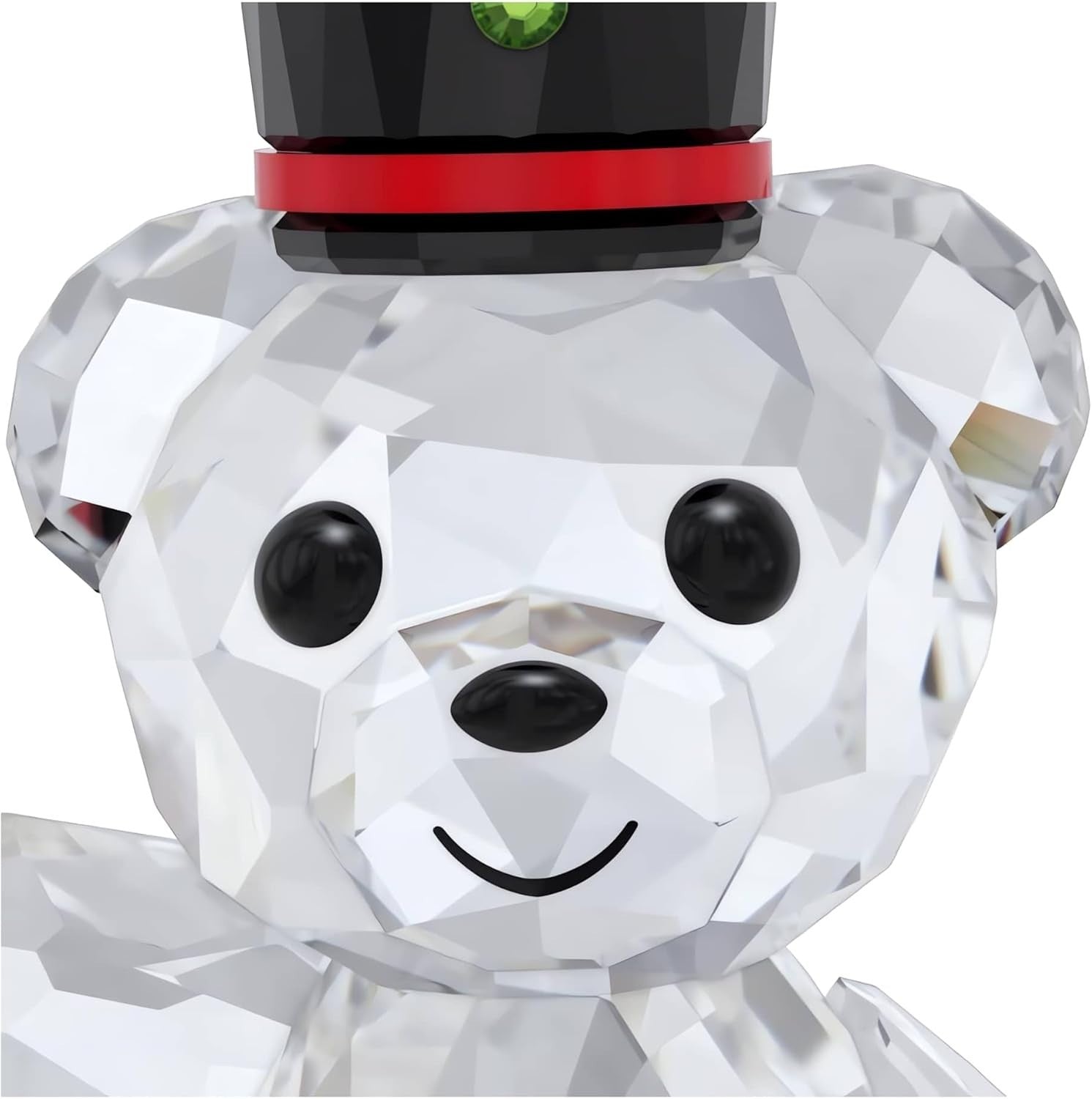 Holiday Crystal Bear Figurine 2025 – 730 Facets Luxury Ornament on Drum Display