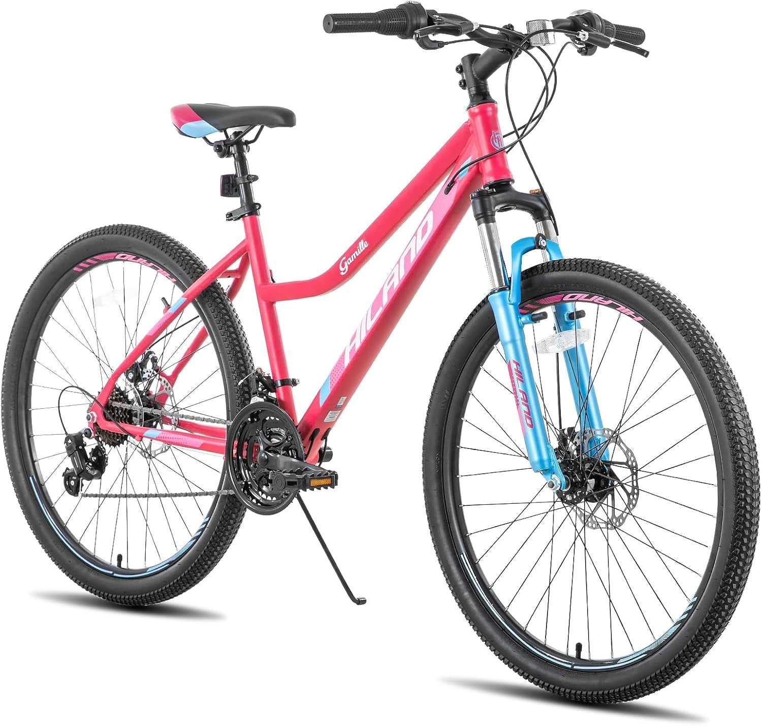 26" Women's Mountain Bike 21-Speed Dual Disc Brakes Front Suspension