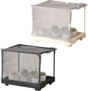 Mini Indoor Greenhouse Mesh Cover Plant Shelter Raised Succulent Grow Box
