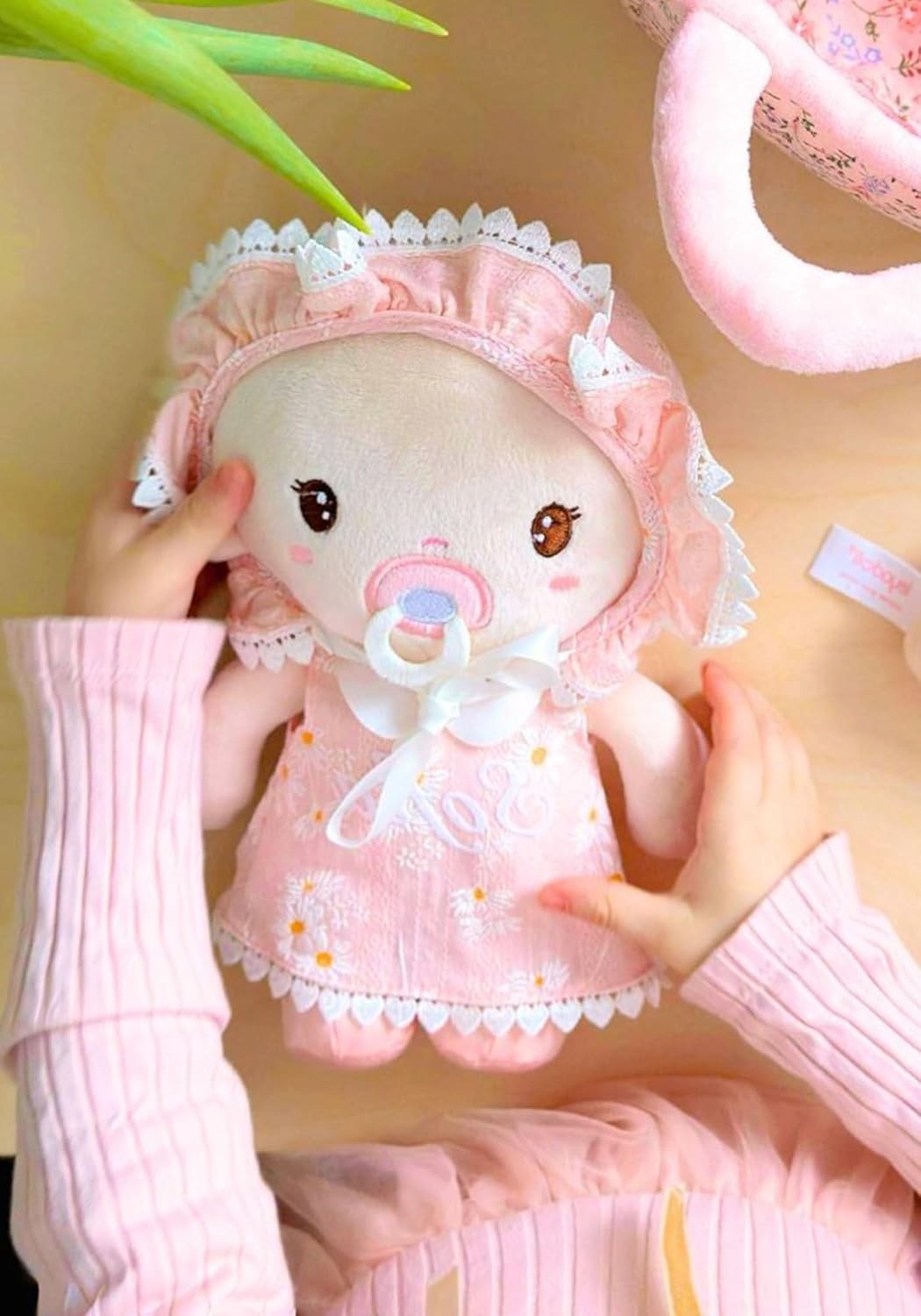 Soft Baby Doll Gift Set 9in Plush Rag Doll Sleeping Cuddle Toy