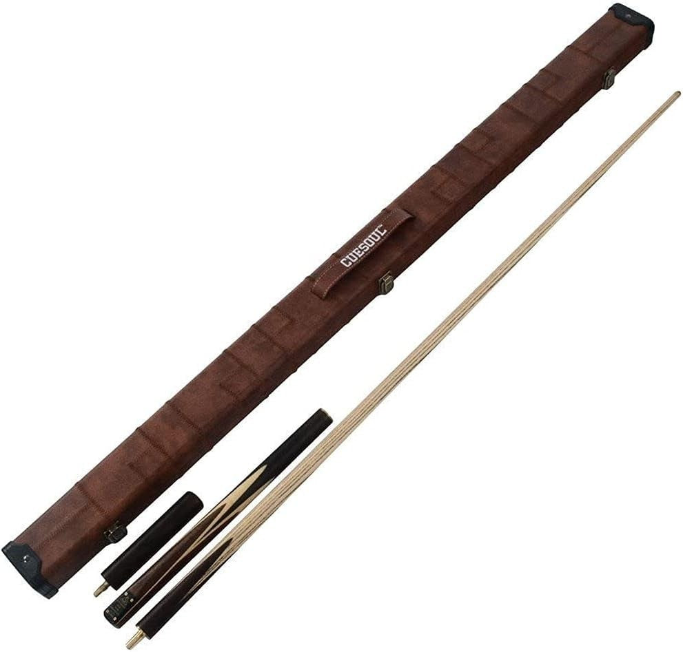 57in Rosewood Snooker Cue 18oz 9.5mm Tip 3/4 Joint w Case