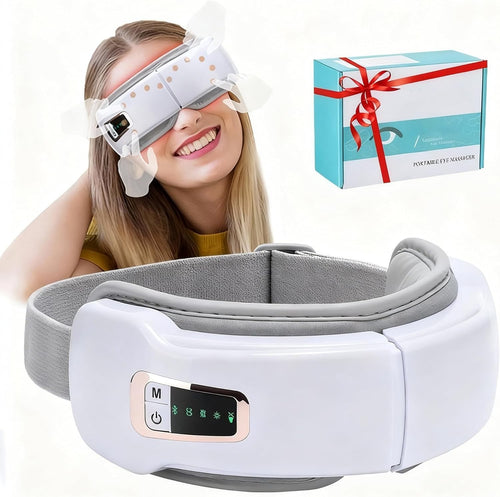 Heated Eye Massager Bluetooth Sleep Mask Dry Eyes Headache Relief