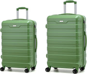 Carry On & Mid Size Travel Case Set 20” 24” Hard Shell TSA Spinner