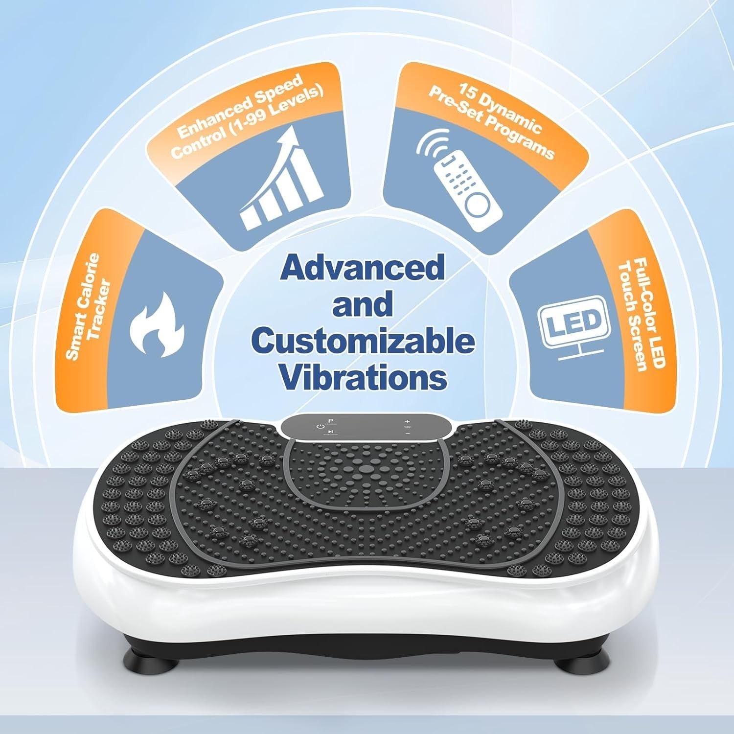 Vibration Plate Exercise Machine 99 Levels 7 Modes Lymphatic Trainer