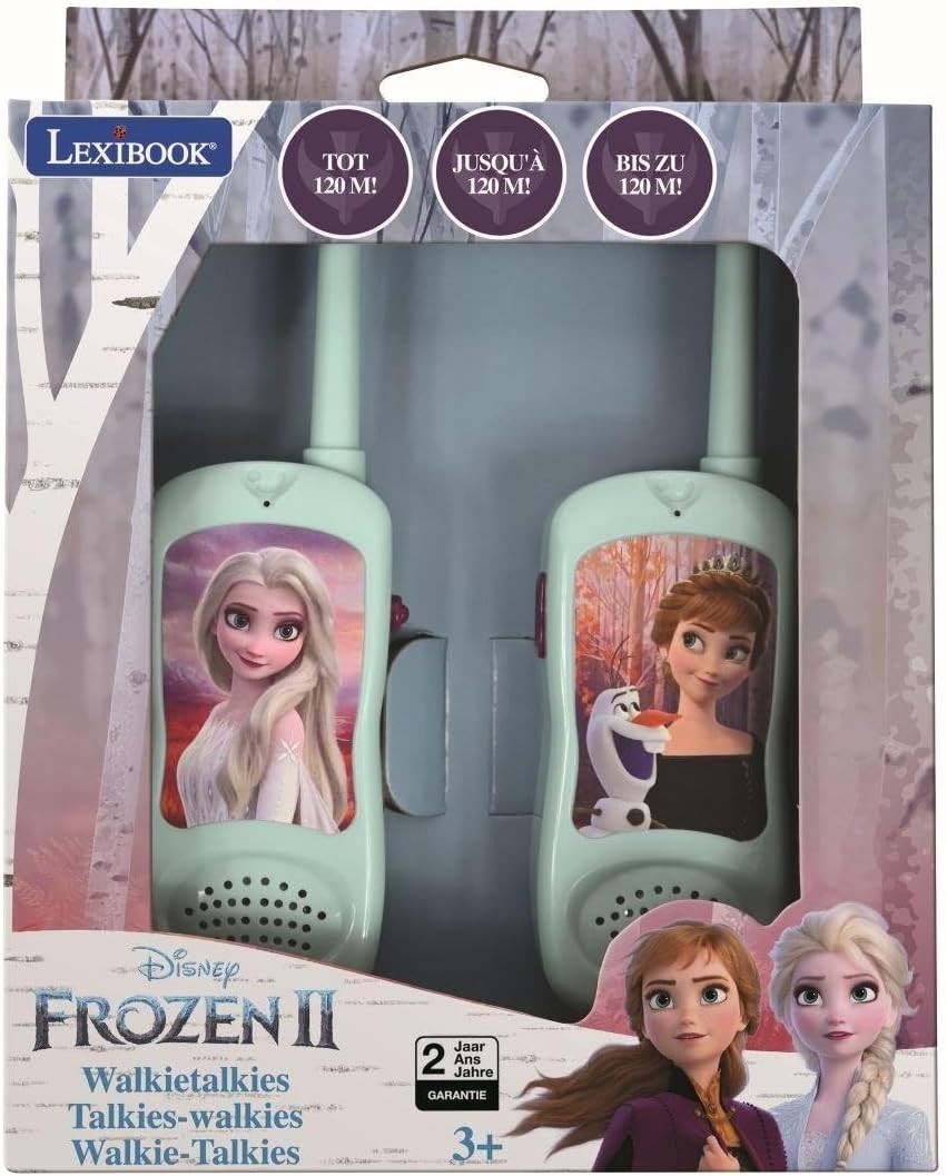 Kids Frozen Walkie Talkies Belt Clip Outdoor Communication Toy Set