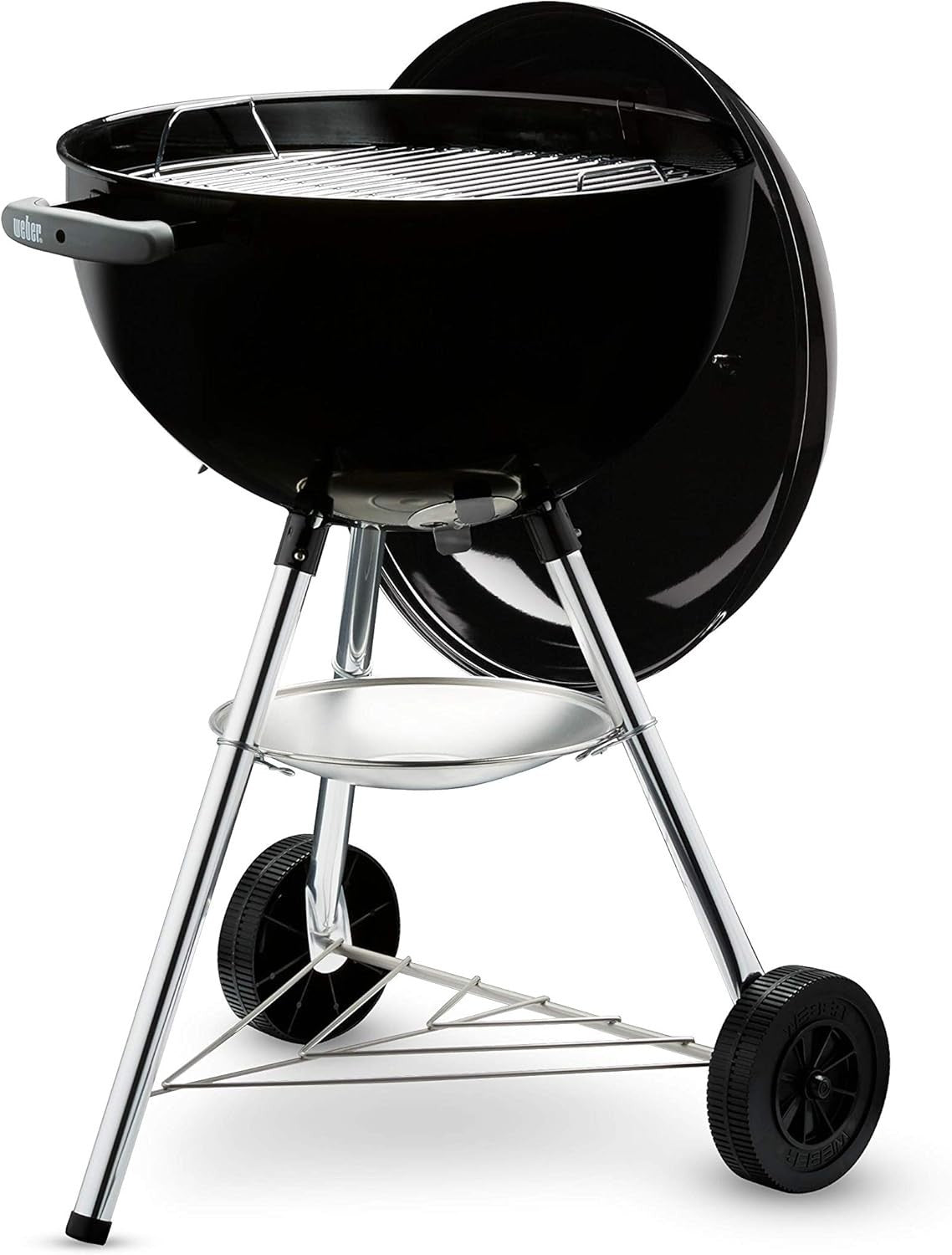 Compact Charcoal Kettle BBQ Grill – Porcelain-Enamelled Lid & Bowl
