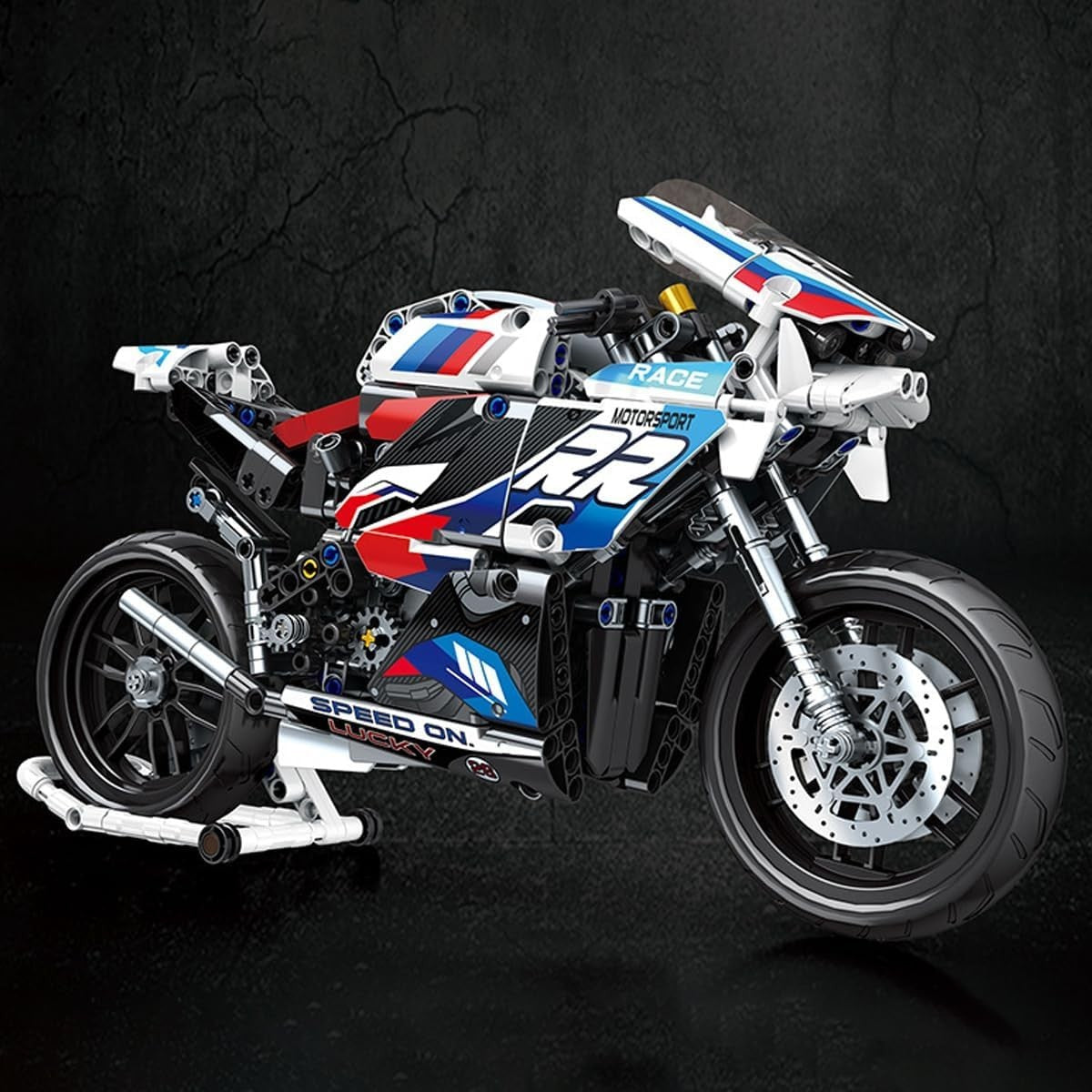 768Pcs Motorcycle Building Kit STEM Model | Realistic Motorbike Construction