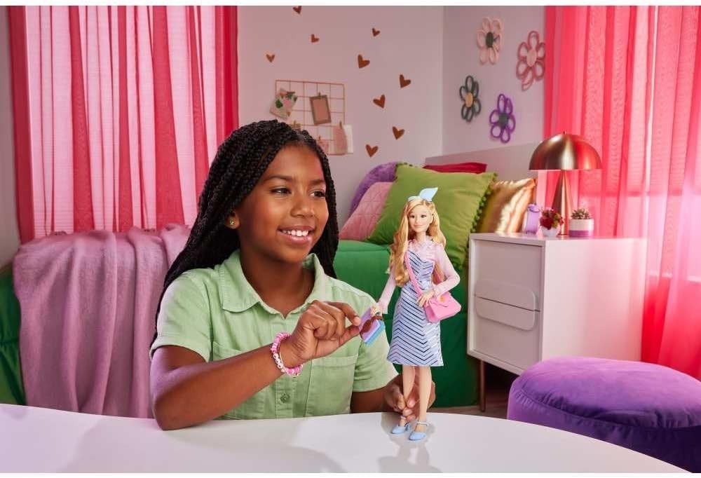 Movie Inspired School Fashion Doll Blonde Hair Uniform Accessories