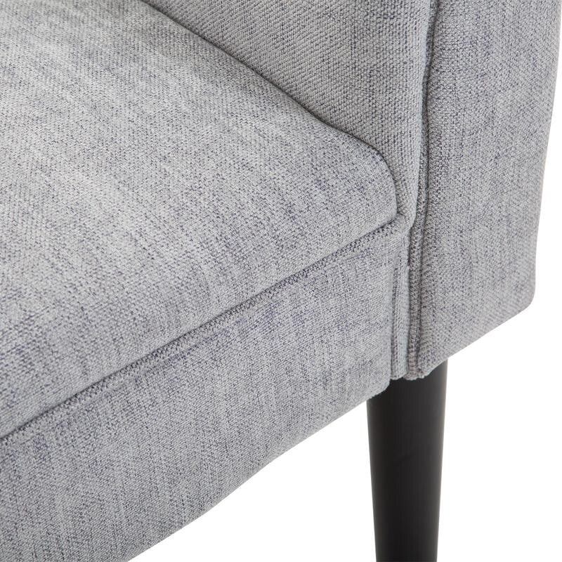 Light Grey Rolled Arm Bench Seat End of Bed Chaise Lounge Sofa Window