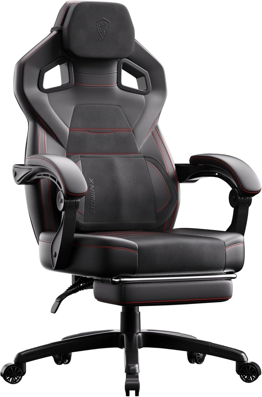 Ergonomic Gaming Chair Wide Back Recliner w/ Footrest PU Leather Home Office