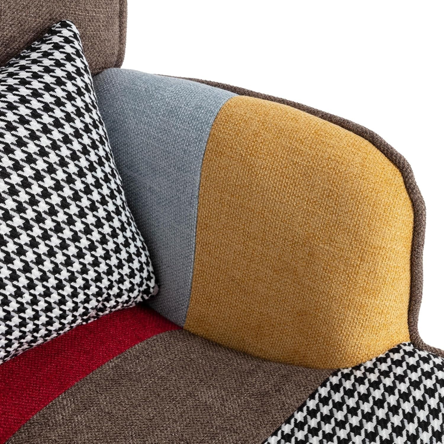 Soft Lounge Armchair with Ottoman, Comfortable Reading Chair for Living Room
