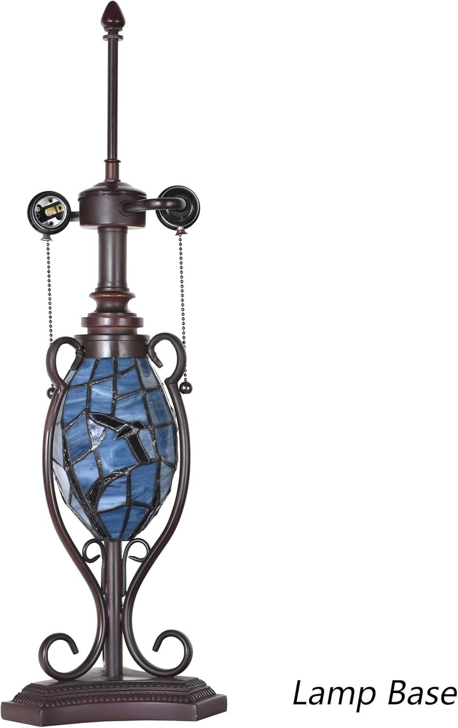 Full Moon Raven Tiffany Stained Glass Lamp 16"x24" Night Light Decor