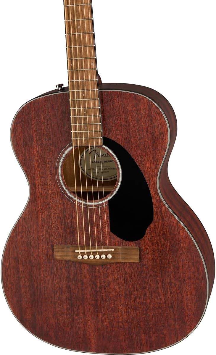 Concert Acoustic Guitar Mahogany Walnut Fingerboard