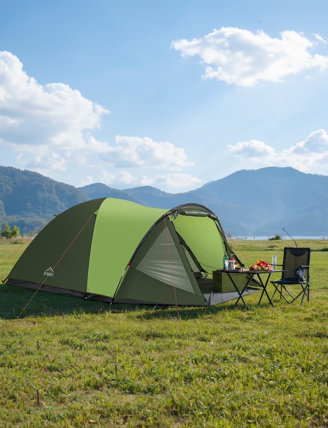 4 Man Family Camping Tent PU3000mm Waterproof w Porch