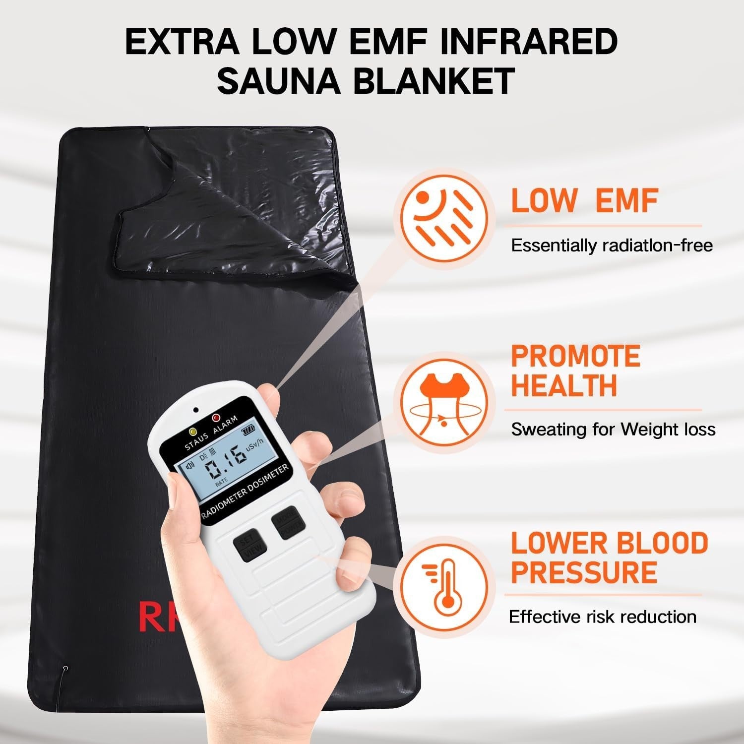 Low EMF Infrared Sauna Blanket for Home Detox & Relaxation – 6ft x 2.95ft