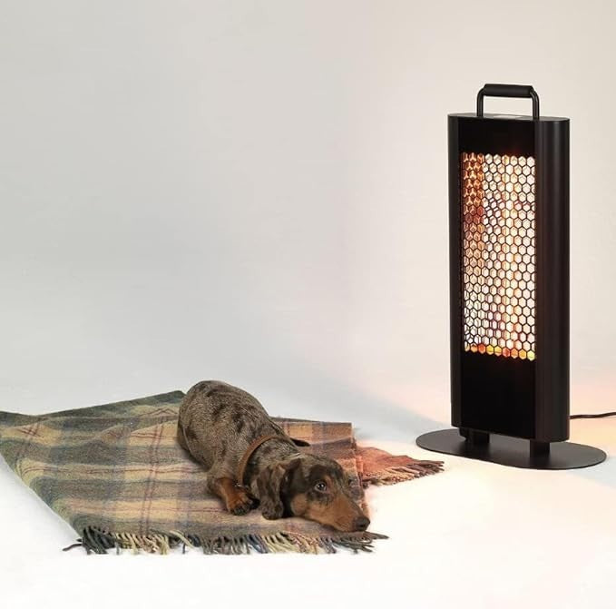 Outdoor Electric Patio Heater 1.2kW Remote Control Waterproof Freestanding